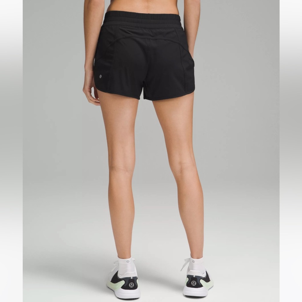 NWT Lululemon Tracker Low Rise 4” Shorts in Black - Picture 3 of 5